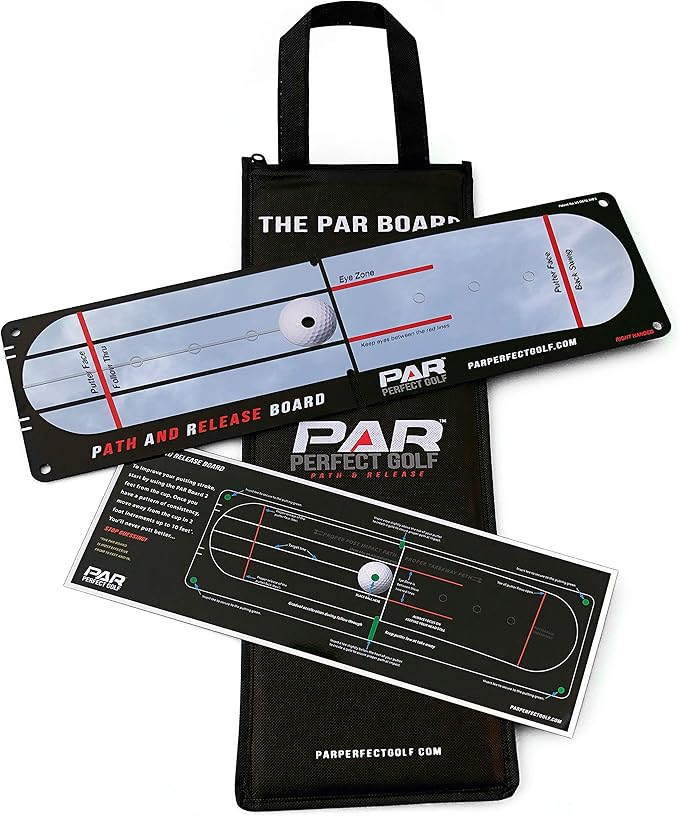 Par Perfect Mirror - The Original- 1st Gen– #1 PGA Tour Putting System-Putting Aid – Ball Lies On Top of Mirror- Great for Indoor-Outdoor Use, High End Quality Putting Trainer